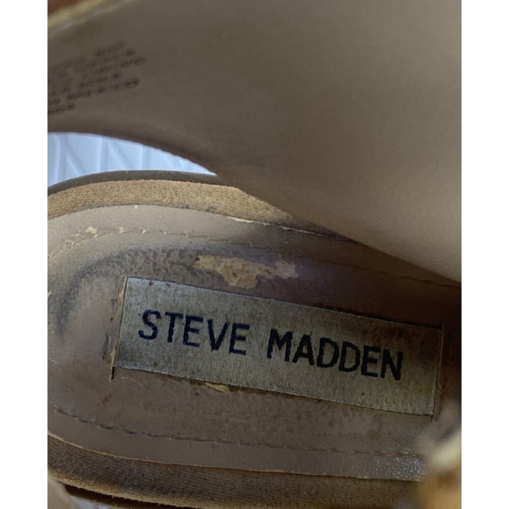 Steve Madden Adelene Women's 8M Brown Suede Leather Side Zip Biker Ankle Bootie - Picture 9 of 10